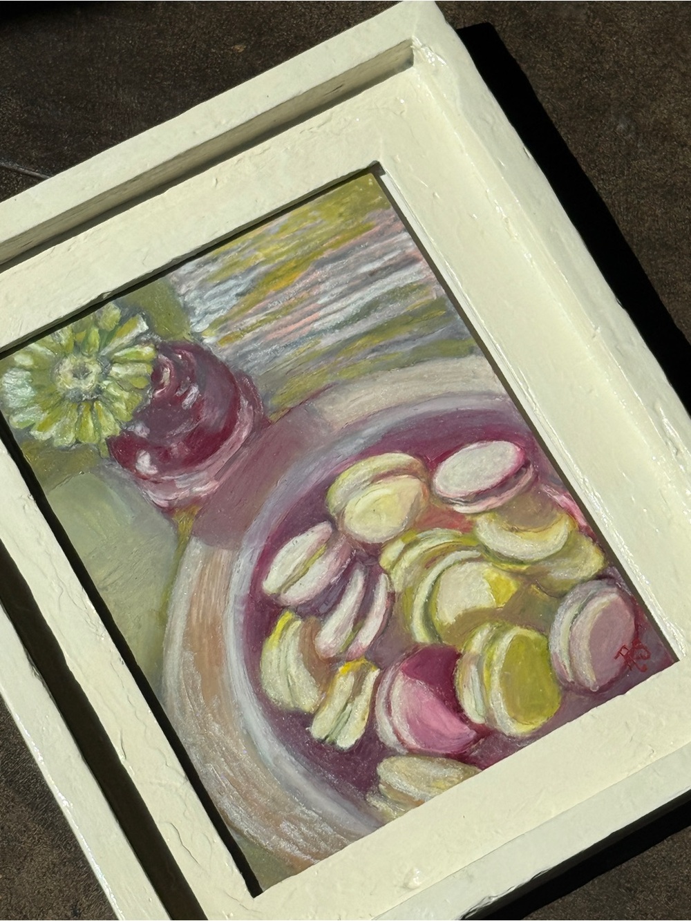 Framed original Still Life Artwork, Bakery Painting, Cooking Decor, 8x10" SALE - Picture 9 of 15